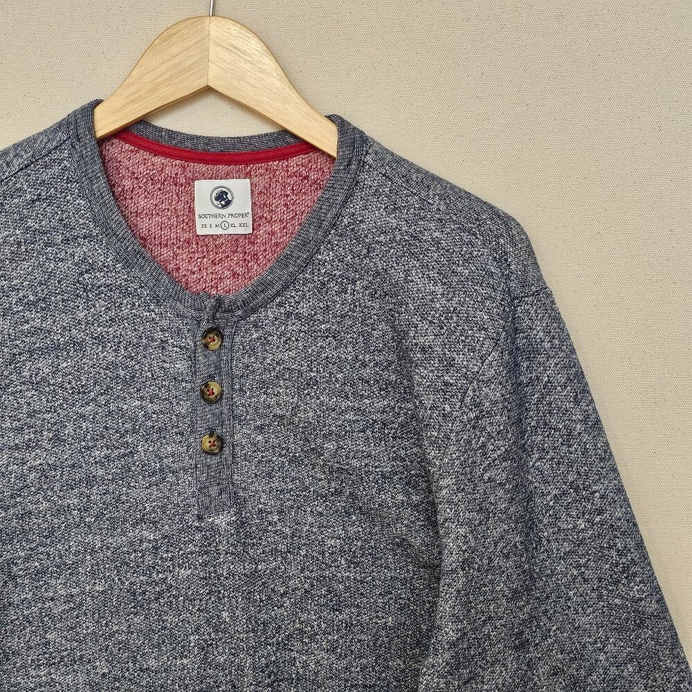 Southern Proper Long Sleeve Elbow Patch Terry Henley L